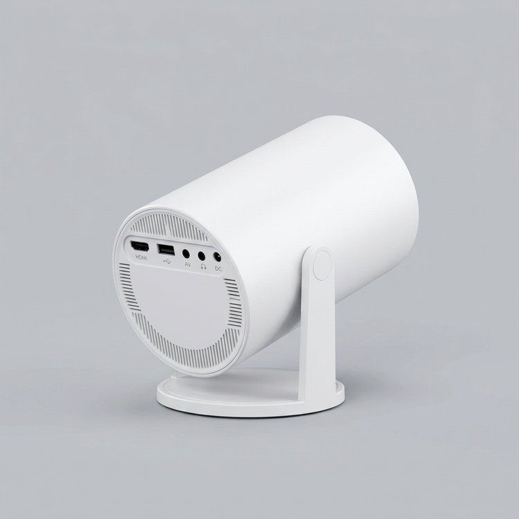 NEXORA HY300 Mini Projector rear view showing ports
