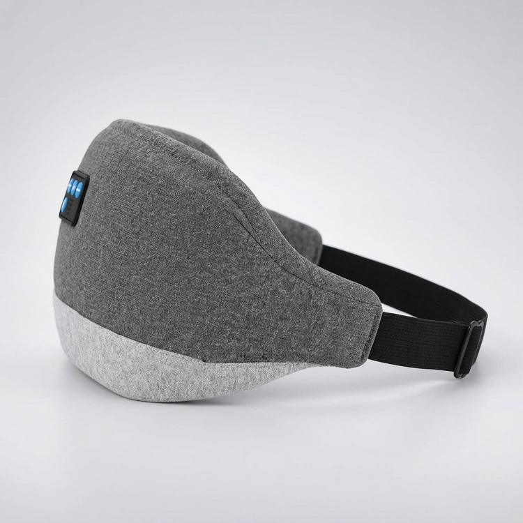 NEXORA NexWave Pro sleep mask, side view showing contoured shape