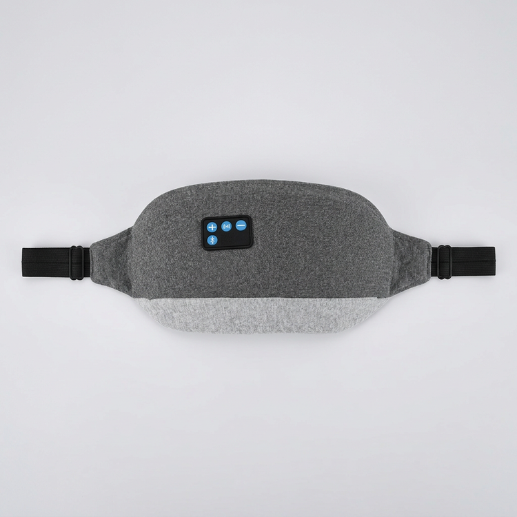 NEXORA NexWave Pro sleep mask laid flat with adjustable strap